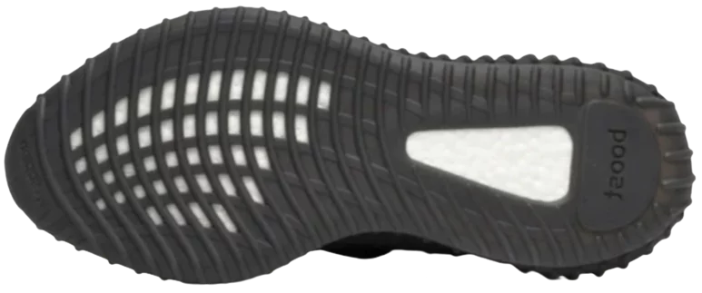 Back View of Yeezy Boost 350 V2 Core Black White